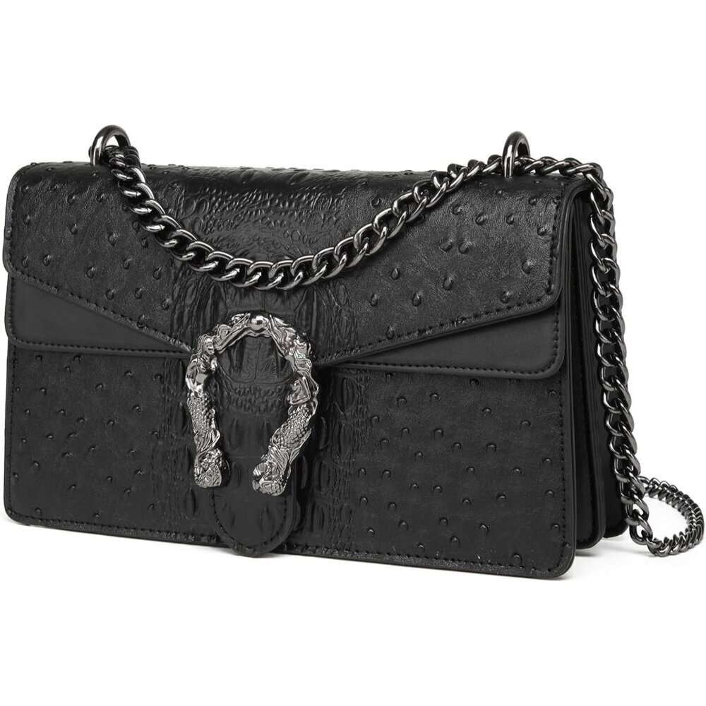 Crossbody Bags for Women Snake Printed Leather Capacity for Personal Items
